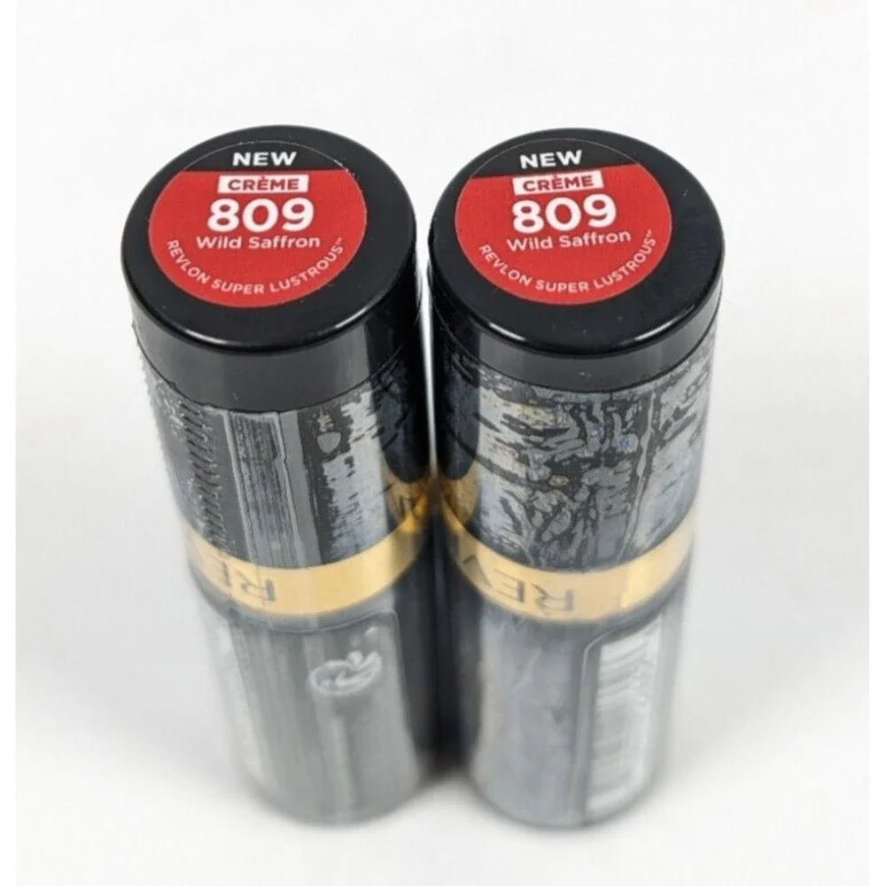 Revlon Super Lustrous Creme Lipstick 2 Pack 809 Wild Saffron Sealed Tubes